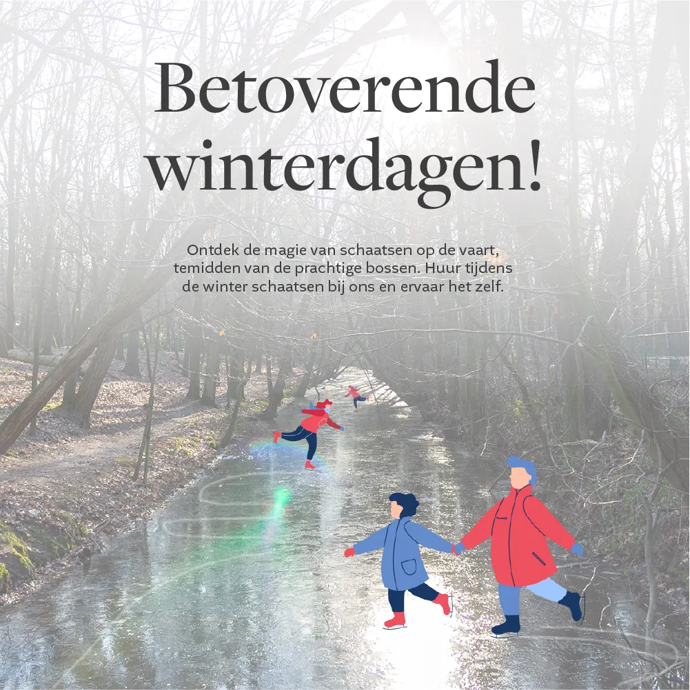 mensen die schaatsen op de vaart
