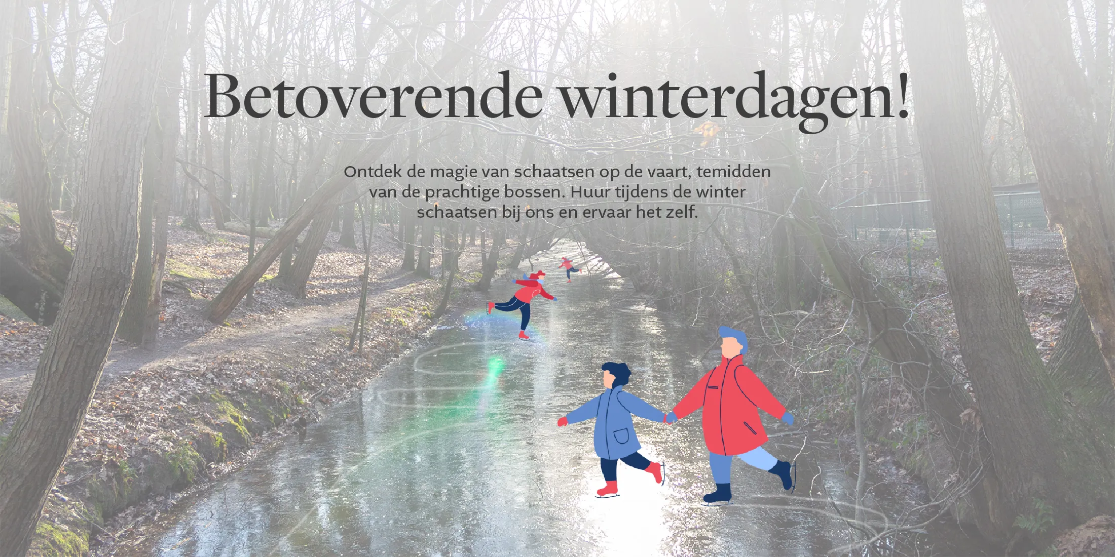 mensen die schaatsen op de vaart